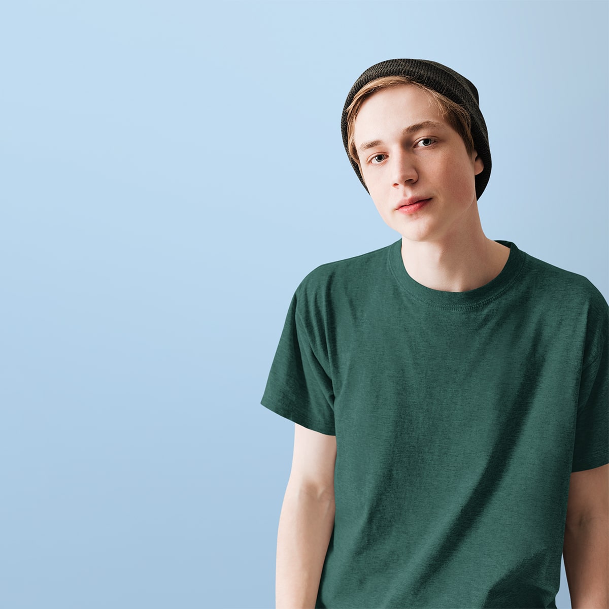 dark green shirt plain