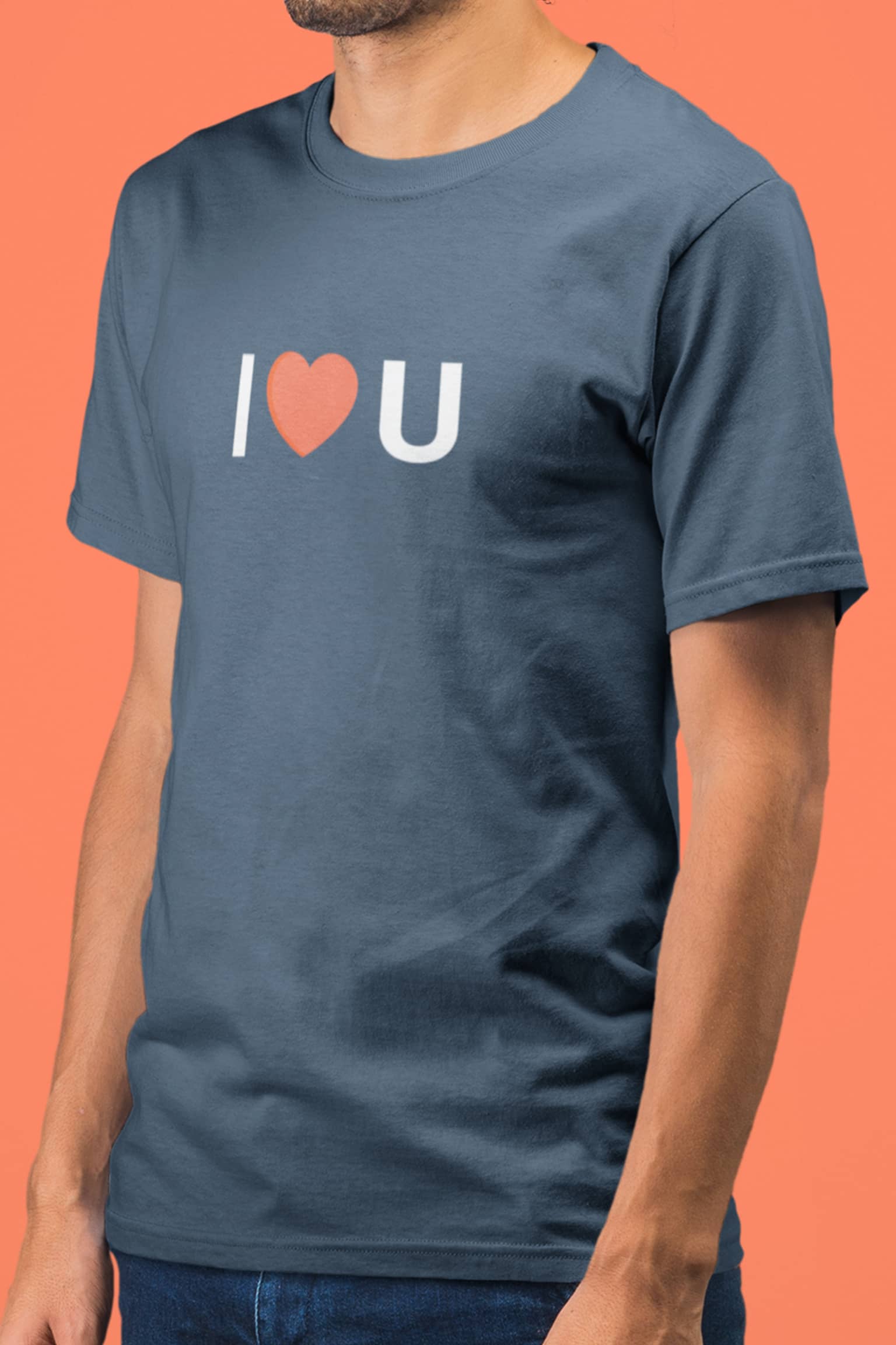 Men Dark Blue Premium T-Shirt