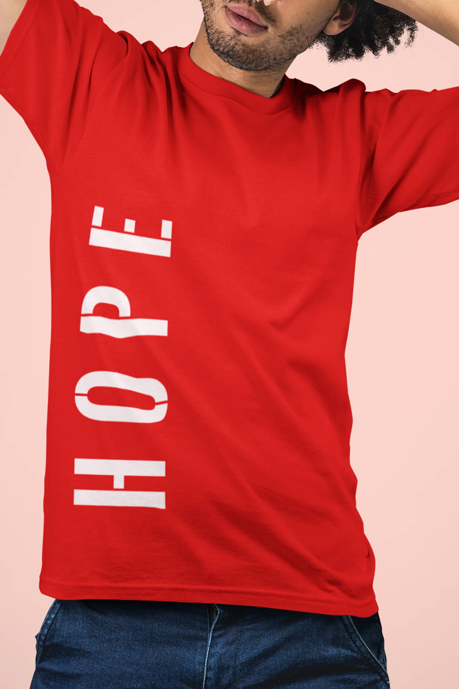 Men Red Hope T-shirt