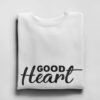 Men Good Heart White Sweatshirt