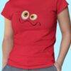 Women Red Graphics T-Shirt