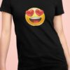 Women-Smily-Black-T-Shirt